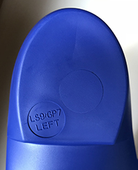 How to tell the size of your littleSTEPS® foot orthotic or gait plate