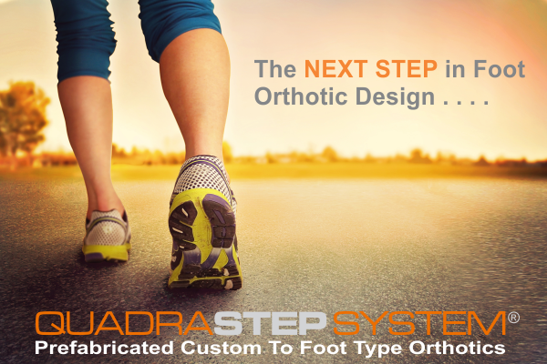 The QUADRASTEP SYSTEM® from Nolaro24™ LLC - The NEXT STEP in foot orthotic design!